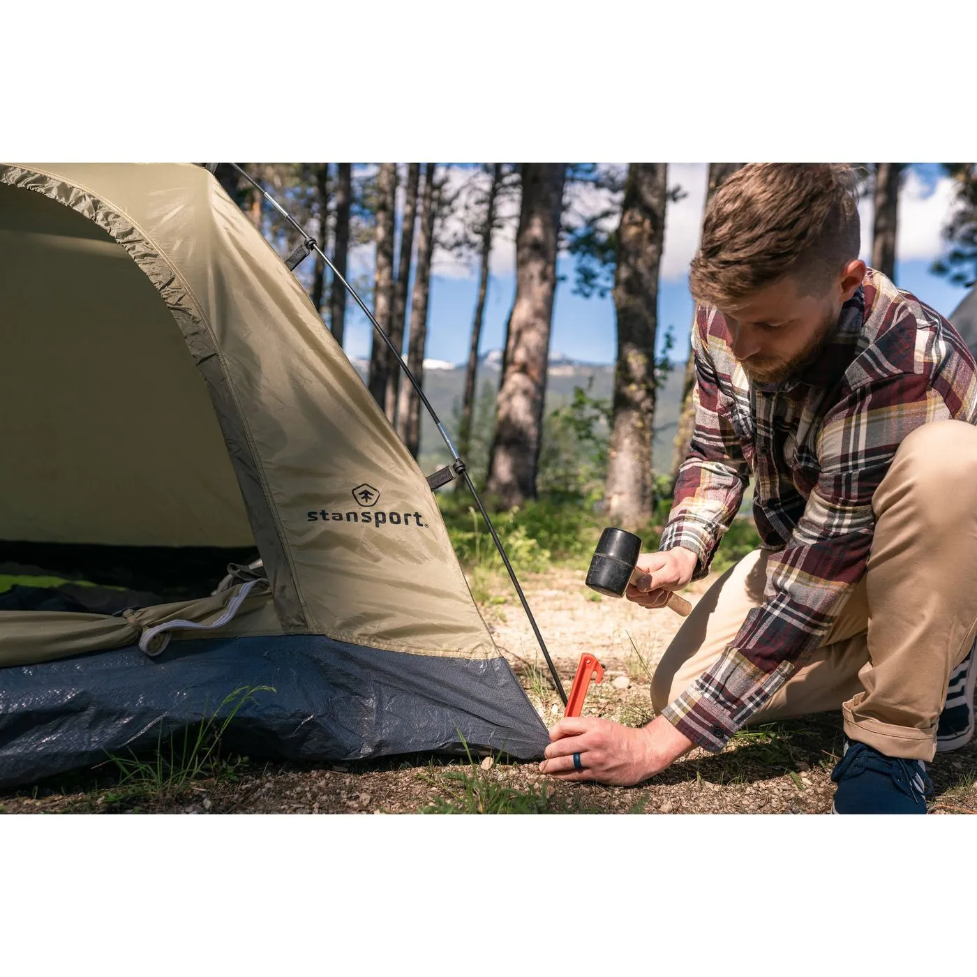 PLASTIC TENT STAKES - 9 IN - 1